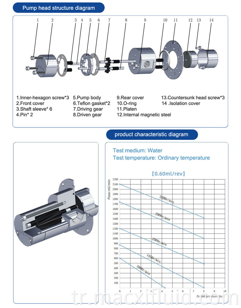 0 6curve Of Micro Gear Pump